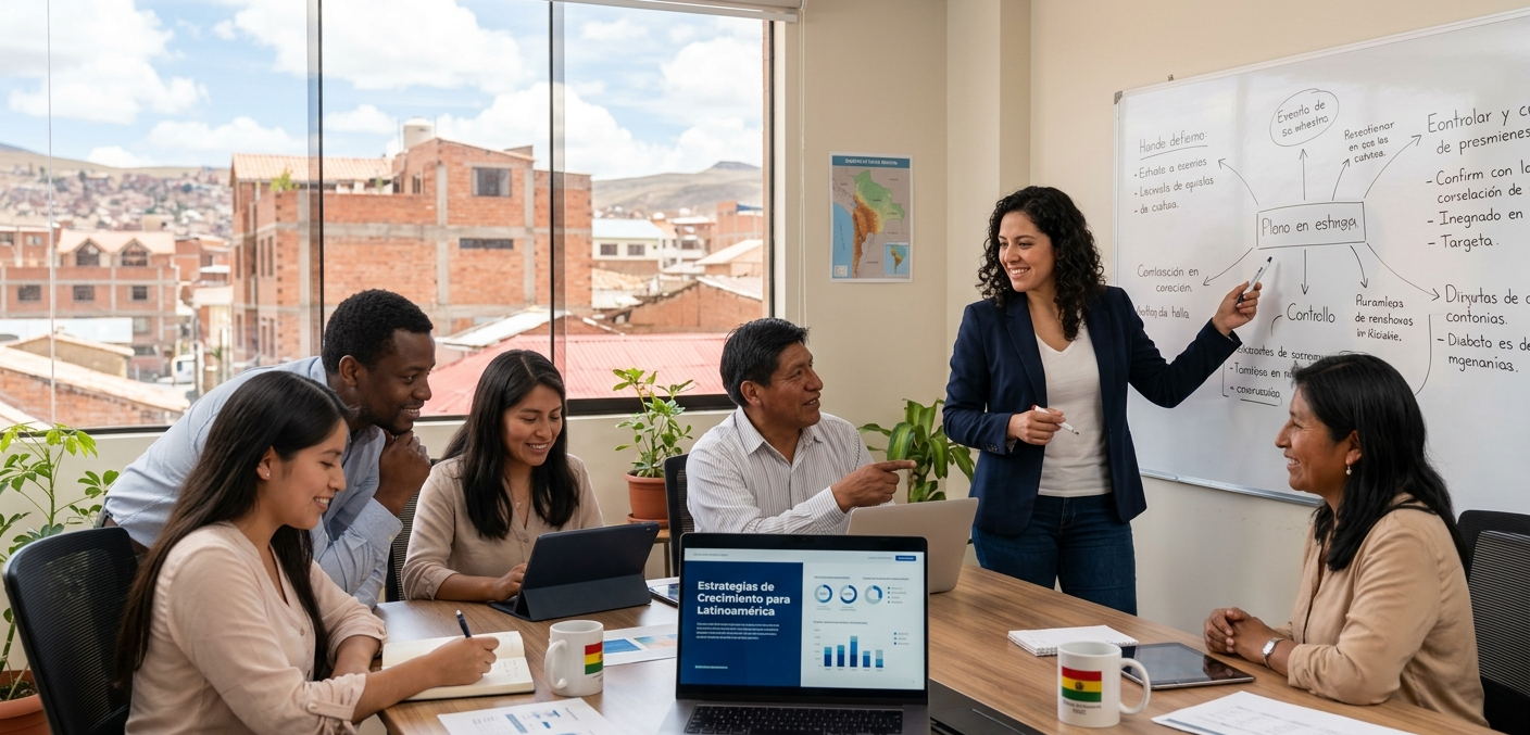 Equipo de Axial Andina — profesionales especializados en IA y marketing digital